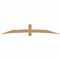 Ekena Millwork Bellingham Timber Gable Bracket, Western Red Cedar, 108"W x 18"H x 1 1/2"D x 5 1/2"F, 4/12 Pitch GBW108X18X0206BEL00SWR - alternate 1